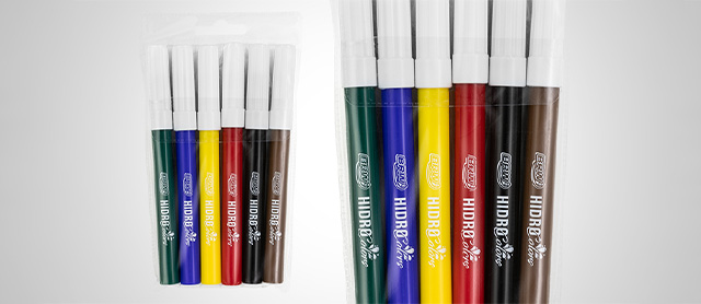 Kit de canetas hidrográficas da BRW.