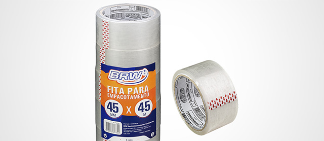 Fita adesiva de Empacotamento da BRW. 