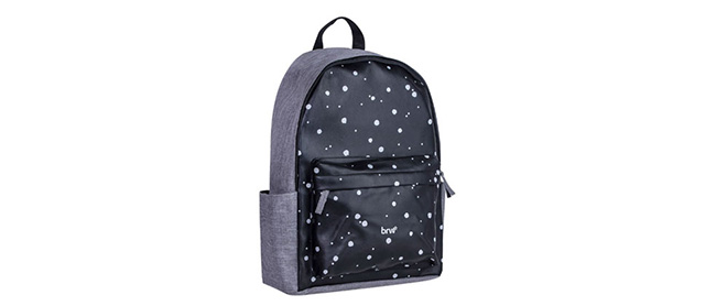 Mochila pu - 2 compart. e 2 bolsos - black - estonado da BRW, item da lista de material escolar