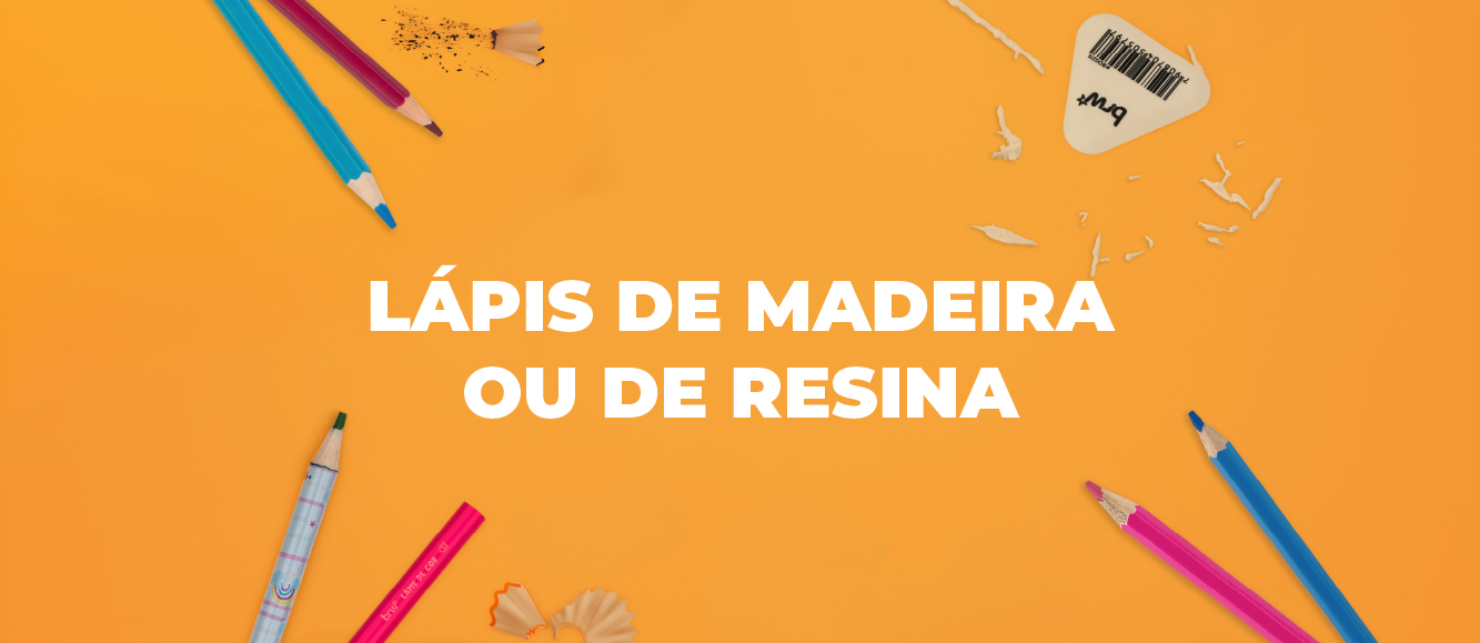 Lápis de madeira ou de resina