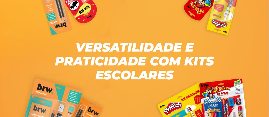 Versatilidade e praticidade com Kits escolares BRW
